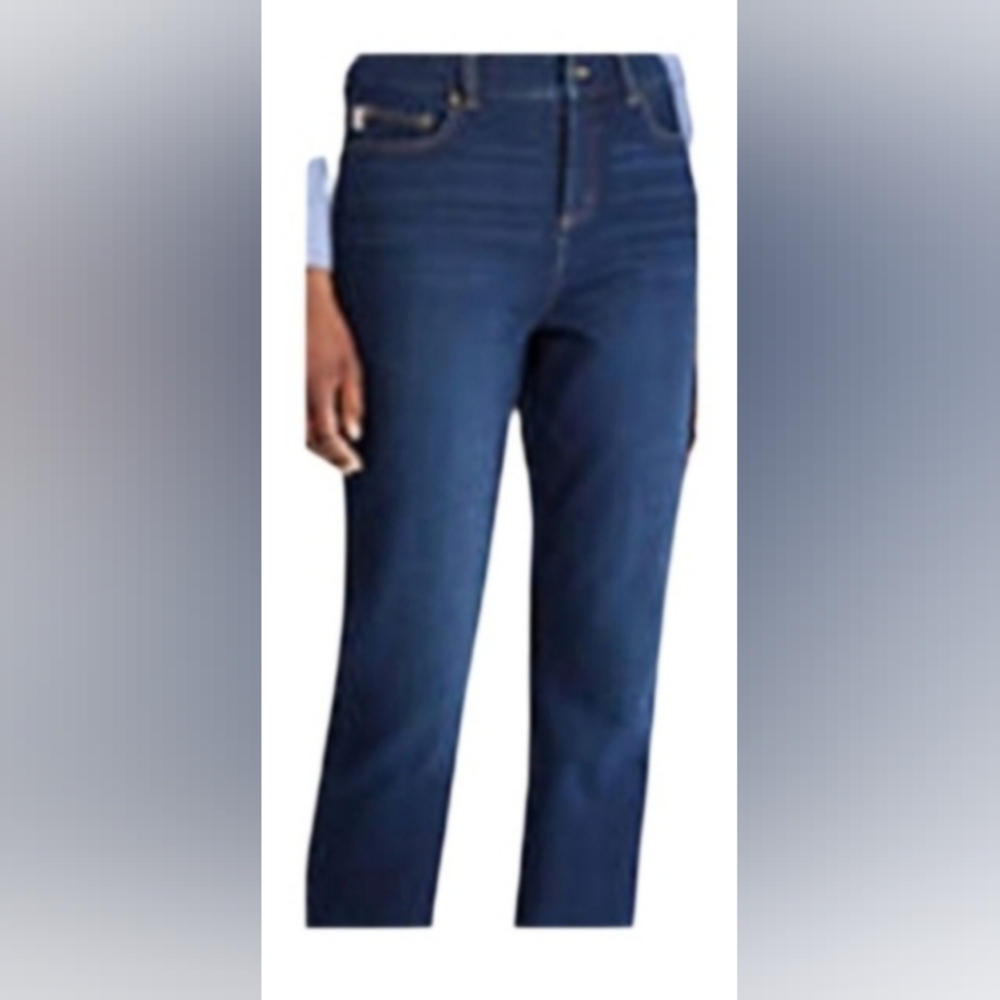 "Chaps" (2P) Like New! Misses Midrise Blue Denim Jeans